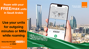 FREEMax units while roaming in Saudi Arabia